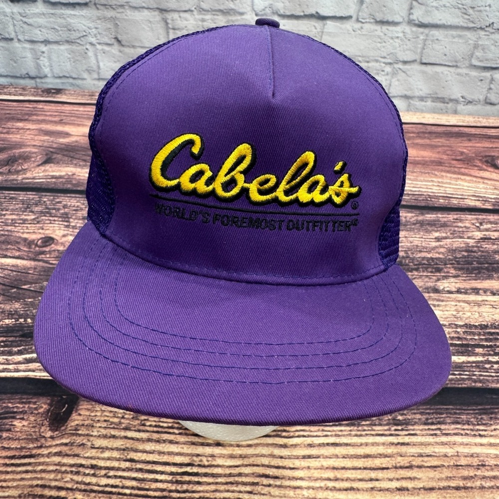 NWOT Cabela's Snapback Hat Purple Adjustable Outdoors Hiking Camp Hunt Fish